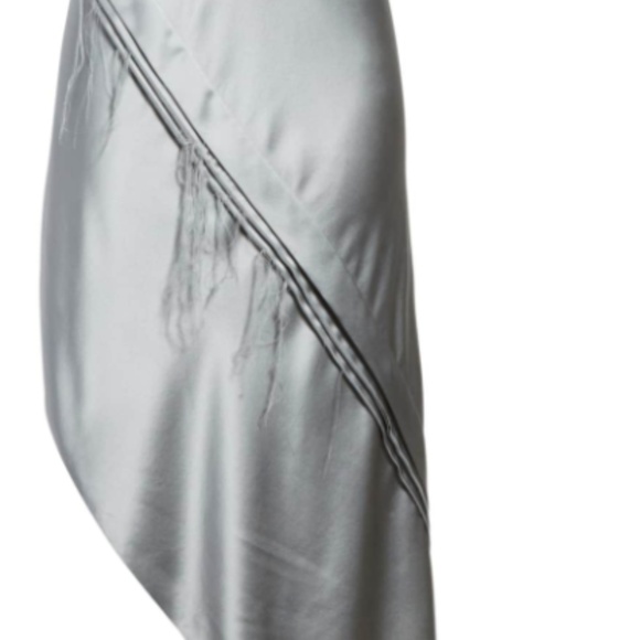 HELMUT LANG Lacquered Silk Asymmetrical Dress - Picture 4 of 4
